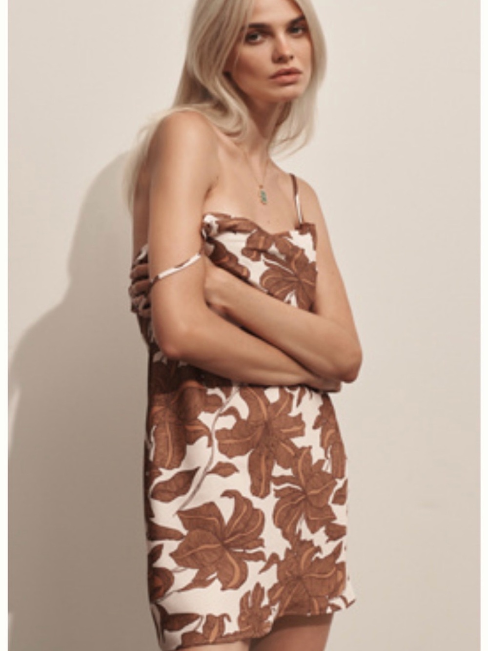 Anthropologie Floral Slip Dress
